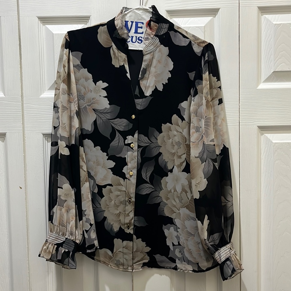 Calvin Klein floral dress shirt